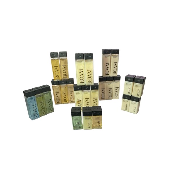 William Roam Travel Shampoo Conditioner Shower Gel Body Lotion Lot Of 25 ~2-1oz - Picture 2 of 16